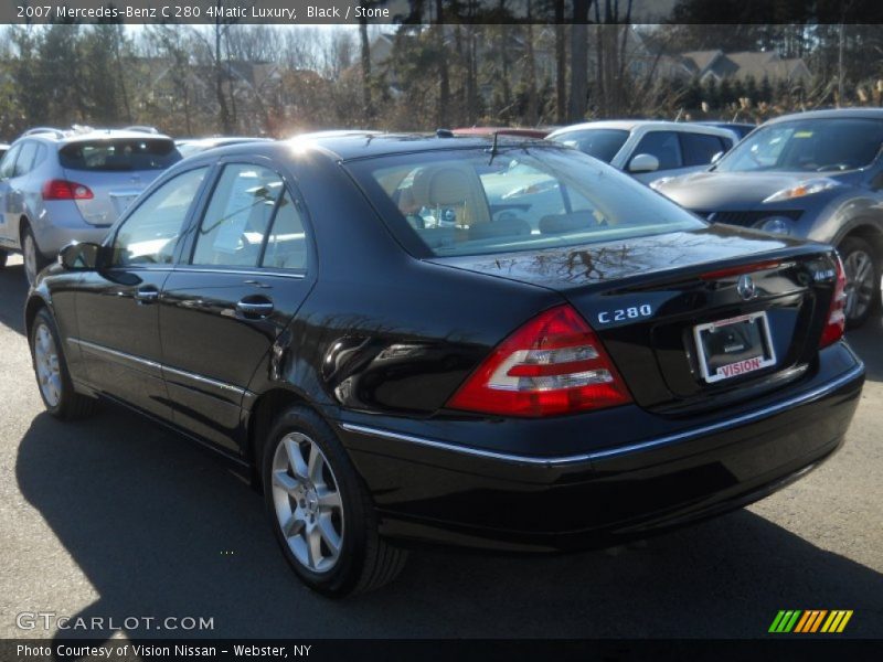 Black / Stone 2007 Mercedes-Benz C 280 4Matic Luxury