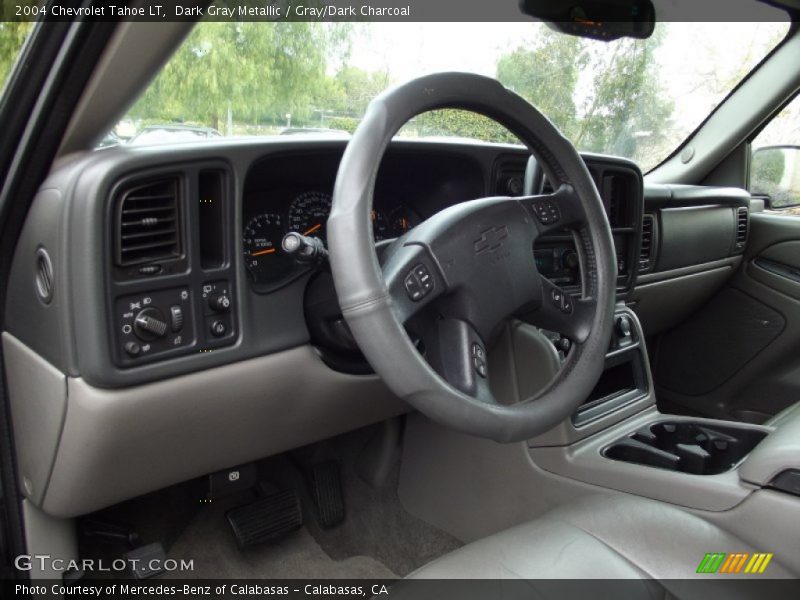 Dark Gray Metallic / Gray/Dark Charcoal 2004 Chevrolet Tahoe LT