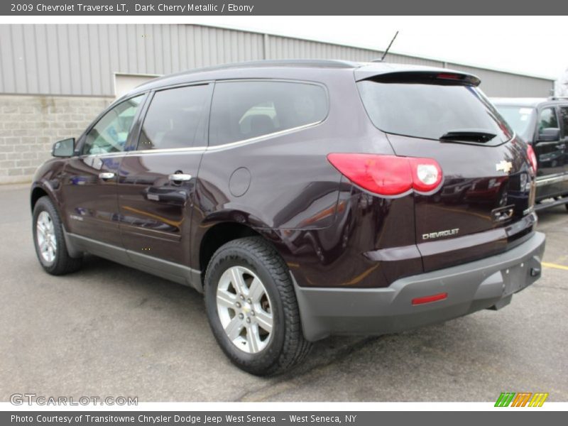 Dark Cherry Metallic / Ebony 2009 Chevrolet Traverse LT