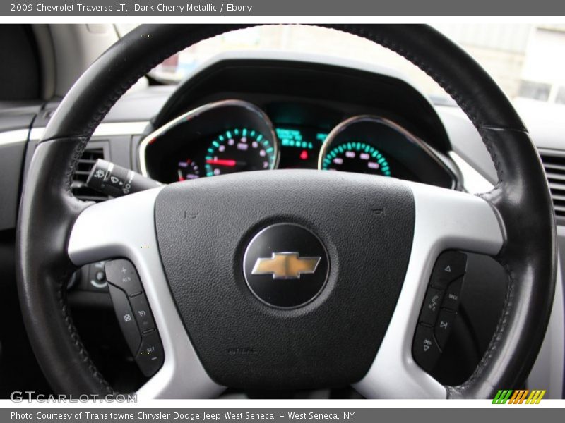 Dark Cherry Metallic / Ebony 2009 Chevrolet Traverse LT