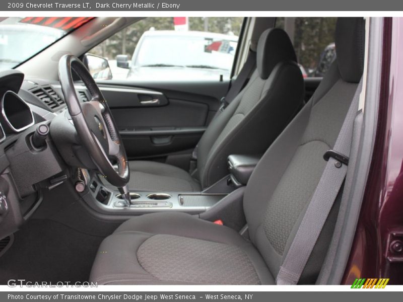 Dark Cherry Metallic / Ebony 2009 Chevrolet Traverse LT