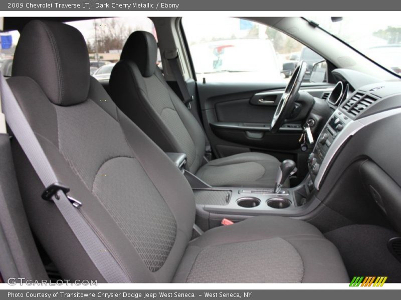 Dark Cherry Metallic / Ebony 2009 Chevrolet Traverse LT