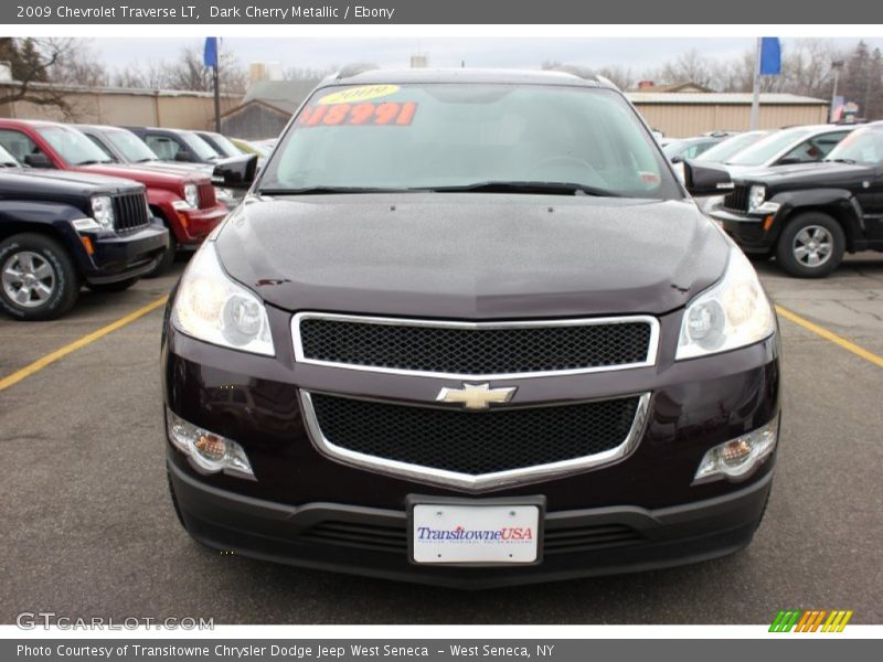 Dark Cherry Metallic / Ebony 2009 Chevrolet Traverse LT