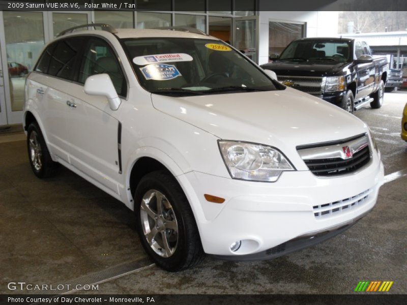 Polar White / Tan 2009 Saturn VUE XR V6