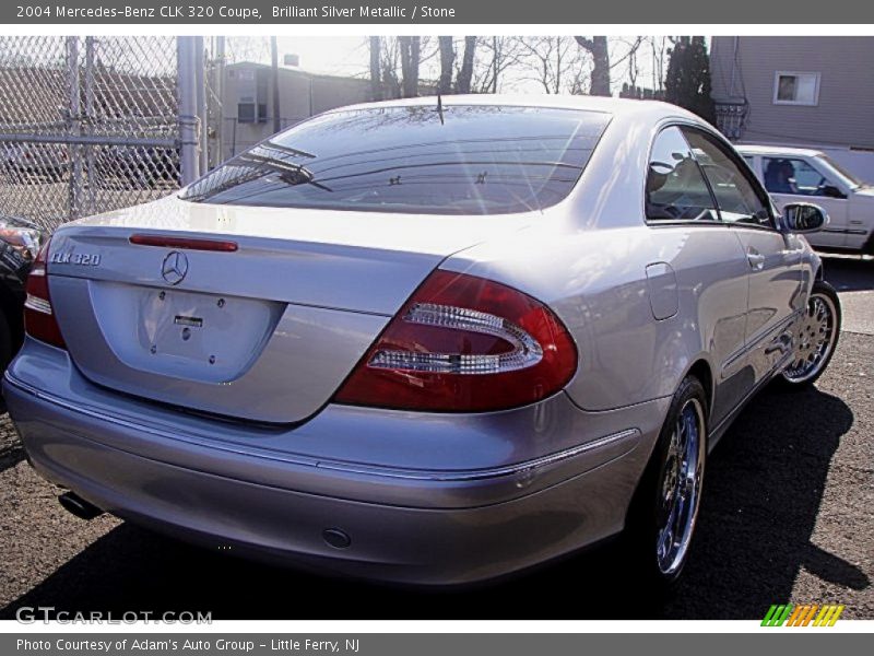 Brilliant Silver Metallic / Stone 2004 Mercedes-Benz CLK 320 Coupe
