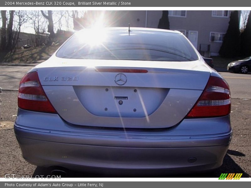 Brilliant Silver Metallic / Stone 2004 Mercedes-Benz CLK 320 Coupe