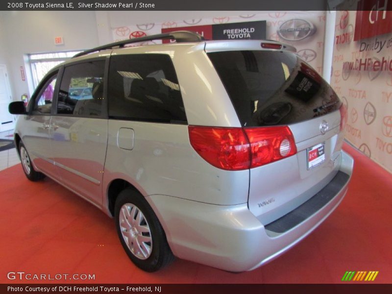 Silver Shadow Pearl / Stone 2008 Toyota Sienna LE