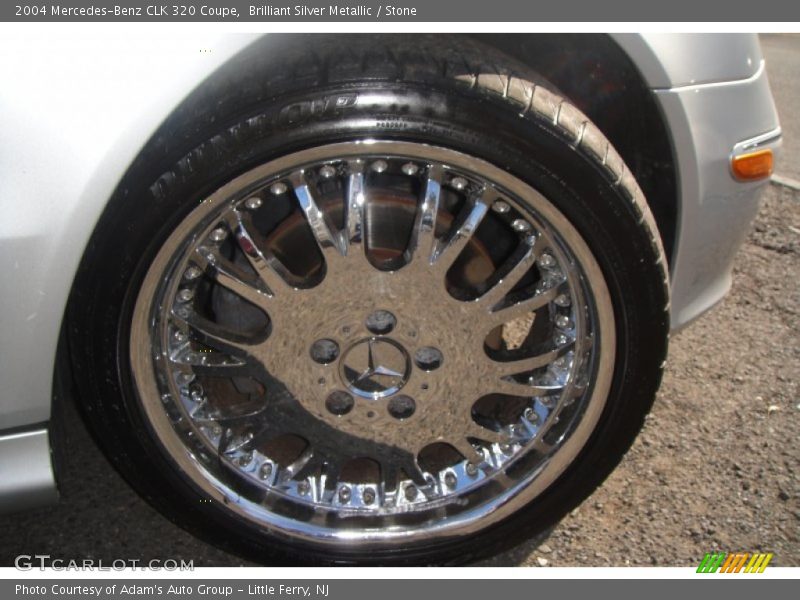 Brilliant Silver Metallic / Stone 2004 Mercedes-Benz CLK 320 Coupe