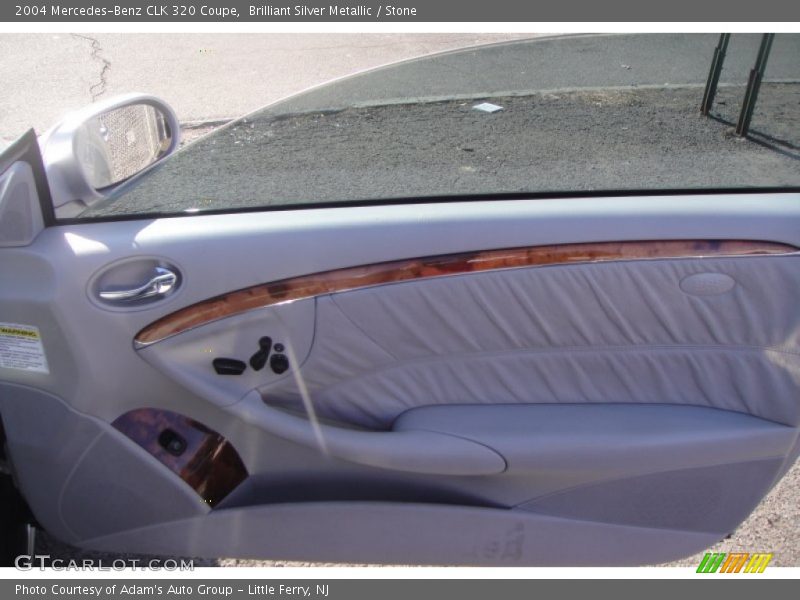 Brilliant Silver Metallic / Stone 2004 Mercedes-Benz CLK 320 Coupe