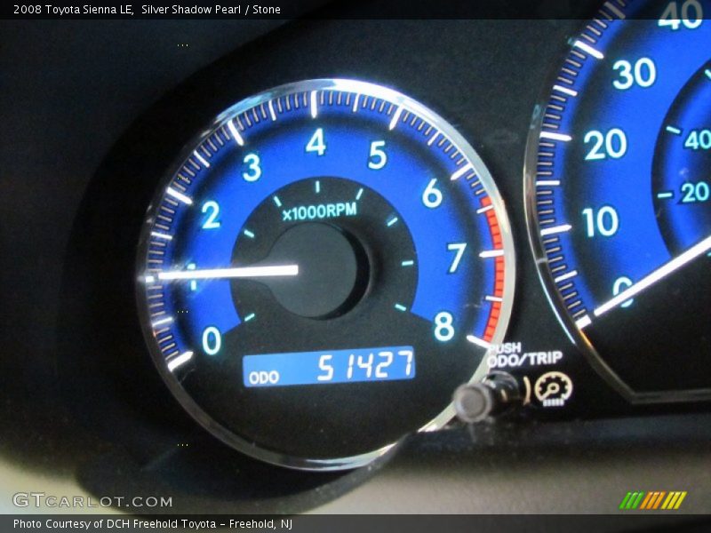 Silver Shadow Pearl / Stone 2008 Toyota Sienna LE