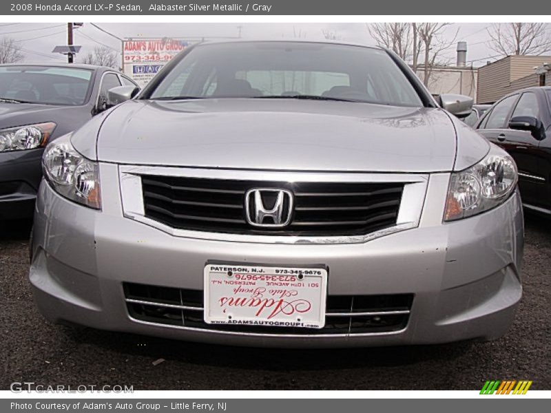 Alabaster Silver Metallic / Gray 2008 Honda Accord LX-P Sedan