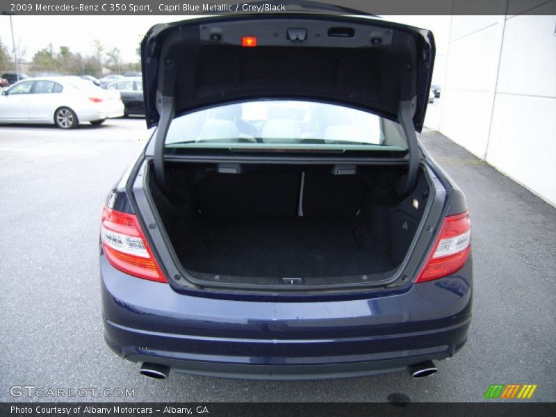 Capri Blue Metallic / Grey/Black 2009 Mercedes-Benz C 350 Sport
