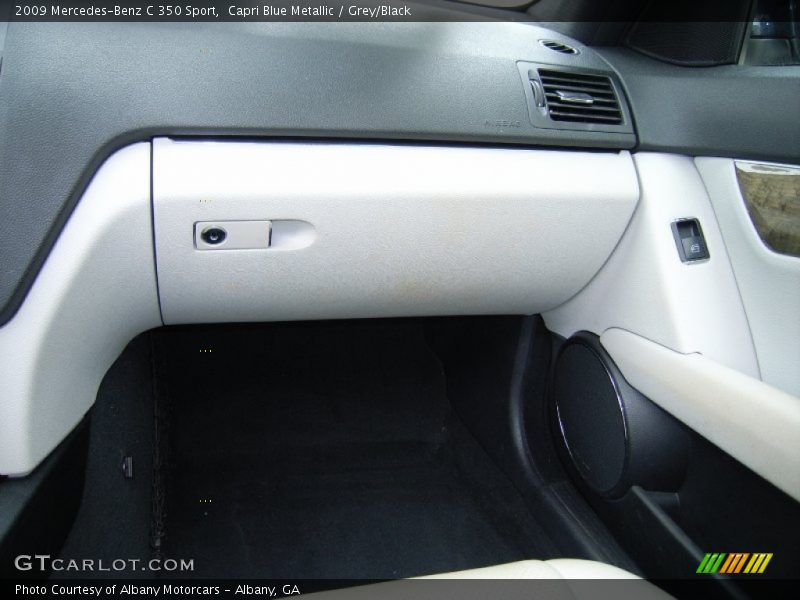 Capri Blue Metallic / Grey/Black 2009 Mercedes-Benz C 350 Sport