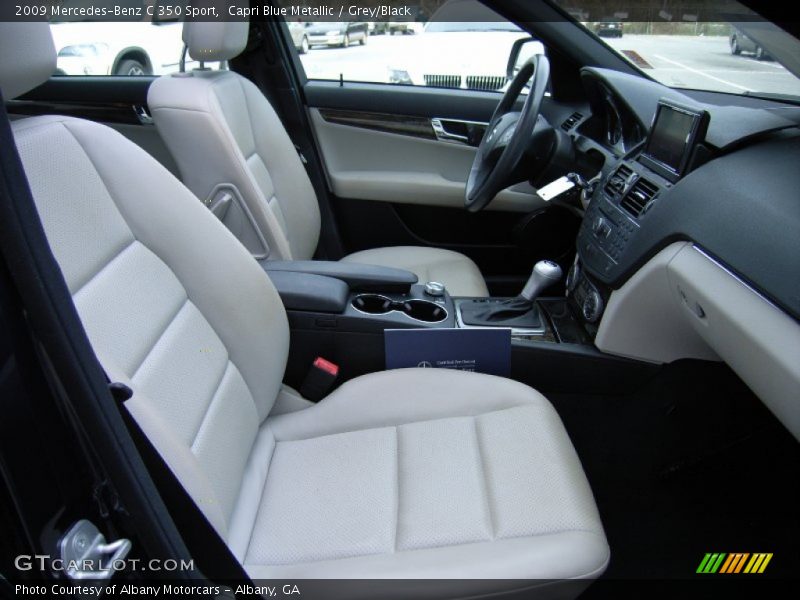 Capri Blue Metallic / Grey/Black 2009 Mercedes-Benz C 350 Sport