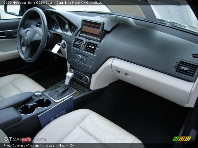 Capri Blue Metallic / Grey/Black 2009 Mercedes-Benz C 350 Sport