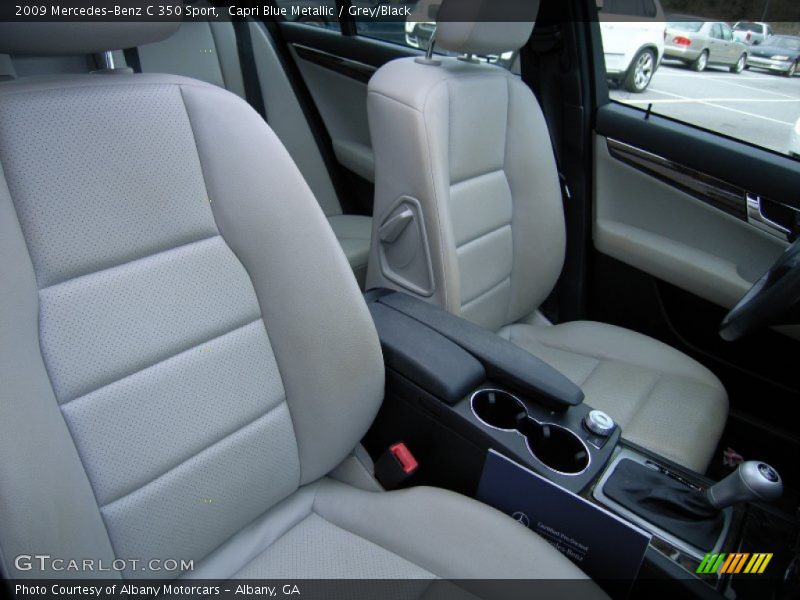 Capri Blue Metallic / Grey/Black 2009 Mercedes-Benz C 350 Sport