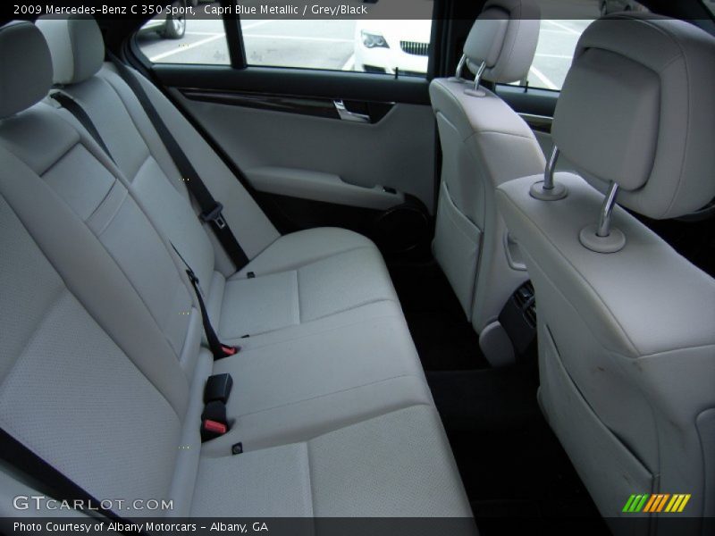 Capri Blue Metallic / Grey/Black 2009 Mercedes-Benz C 350 Sport