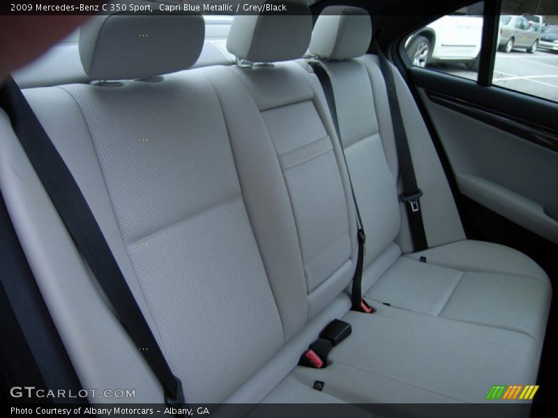 Capri Blue Metallic / Grey/Black 2009 Mercedes-Benz C 350 Sport