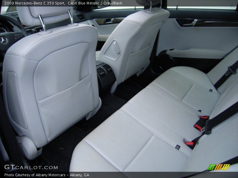 Capri Blue Metallic / Grey/Black 2009 Mercedes-Benz C 350 Sport