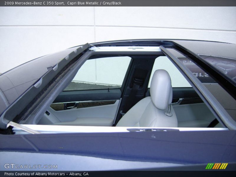 Capri Blue Metallic / Grey/Black 2009 Mercedes-Benz C 350 Sport