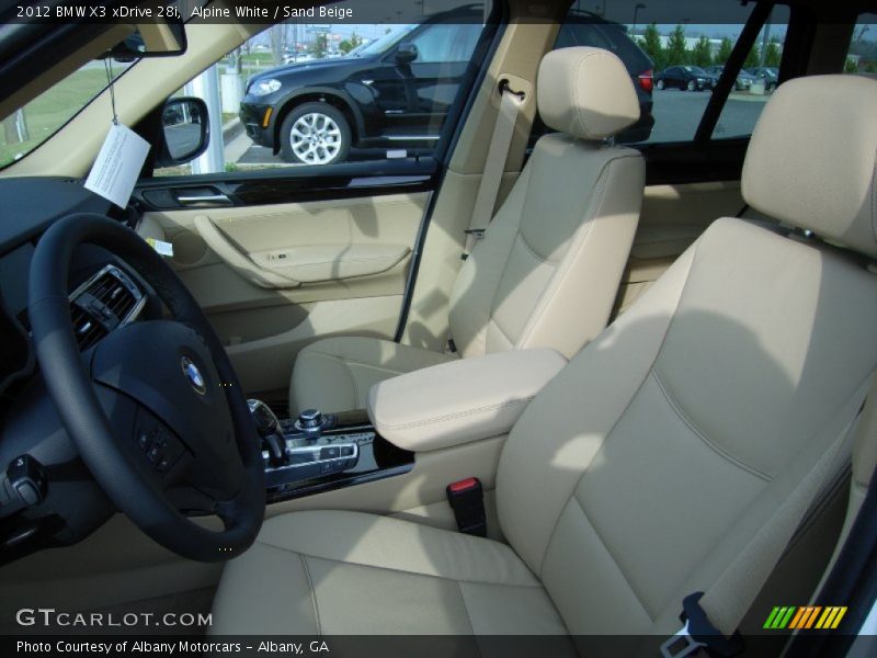 Alpine White / Sand Beige 2012 BMW X3 xDrive 28i