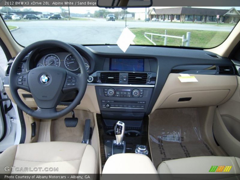 Alpine White / Sand Beige 2012 BMW X3 xDrive 28i