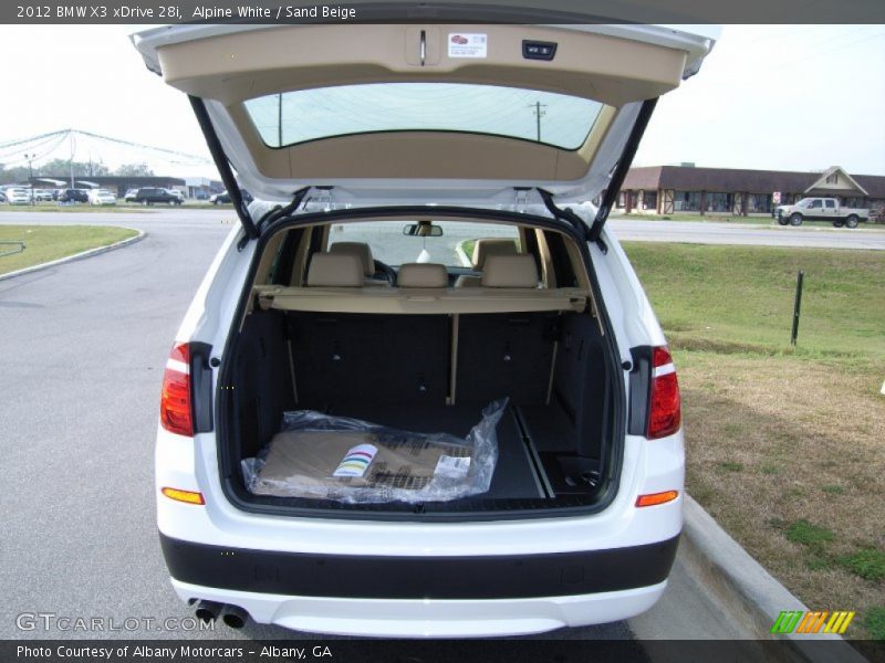 Alpine White / Sand Beige 2012 BMW X3 xDrive 28i