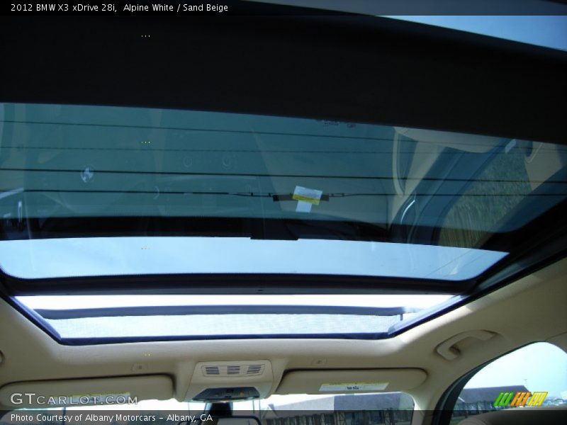 Alpine White / Sand Beige 2012 BMW X3 xDrive 28i