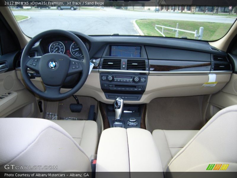 Jet Black / Sand Beige 2012 BMW X5 xDrive35i Premium