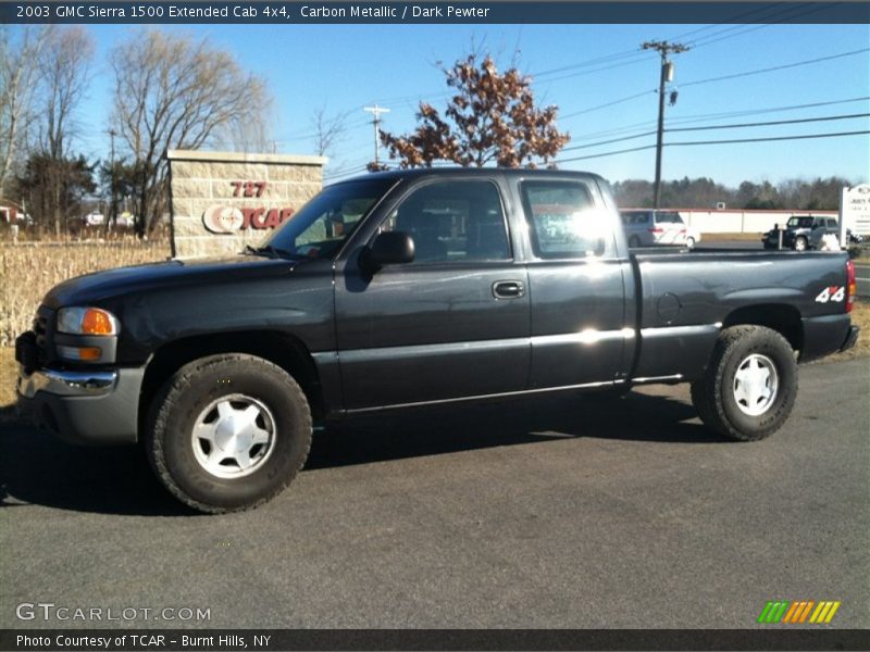 Carbon Metallic / Dark Pewter 2003 GMC Sierra 1500 Extended Cab 4x4
