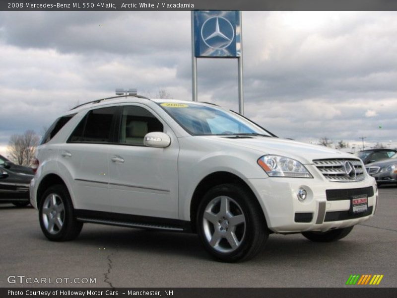 Arctic White / Macadamia 2008 Mercedes-Benz ML 550 4Matic