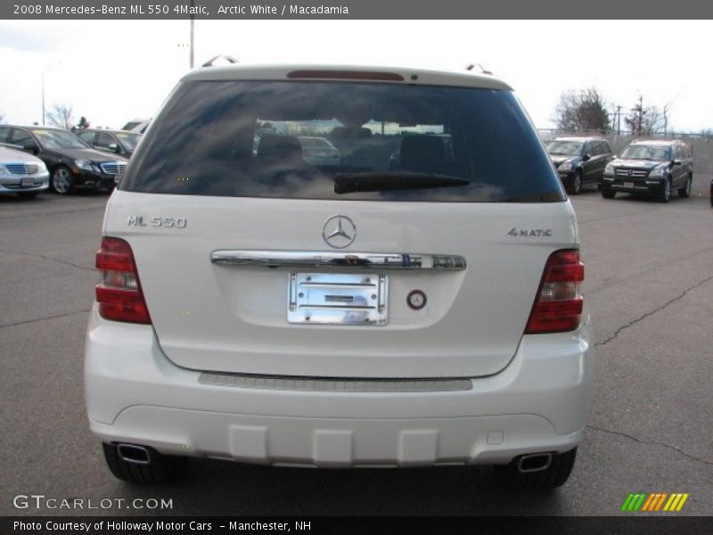 Arctic White / Macadamia 2008 Mercedes-Benz ML 550 4Matic