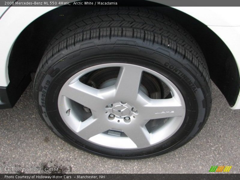 Arctic White / Macadamia 2008 Mercedes-Benz ML 550 4Matic