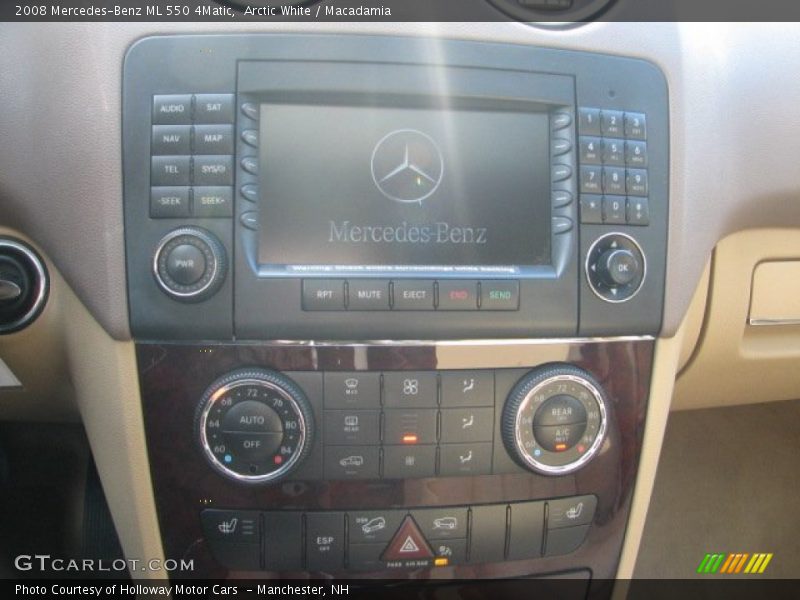 Arctic White / Macadamia 2008 Mercedes-Benz ML 550 4Matic
