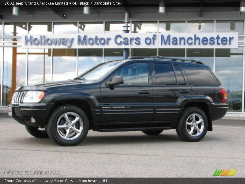 Black / Dark Slate Gray 2002 Jeep Grand Cherokee Limited 4x4