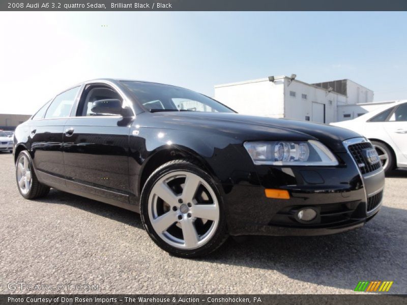 Brilliant Black / Black 2008 Audi A6 3.2 quattro Sedan