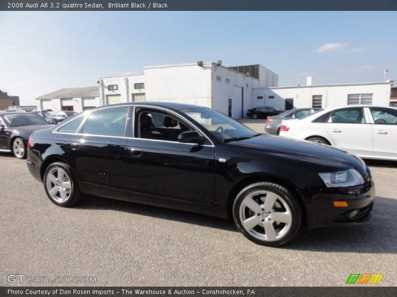 Brilliant Black / Black 2008 Audi A6 3.2 quattro Sedan