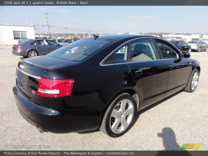 Brilliant Black / Black 2008 Audi A6 3.2 quattro Sedan