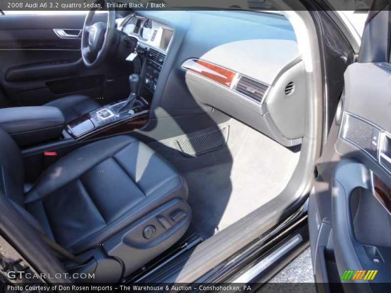 Brilliant Black / Black 2008 Audi A6 3.2 quattro Sedan