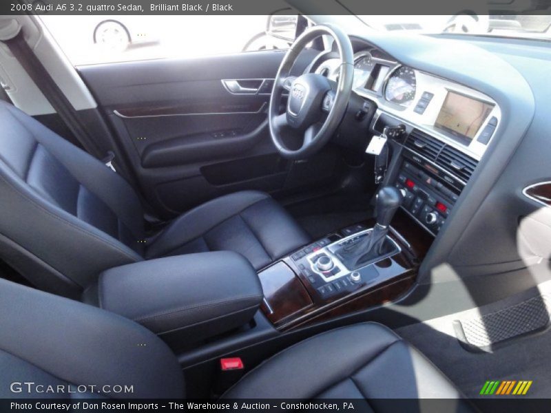Brilliant Black / Black 2008 Audi A6 3.2 quattro Sedan