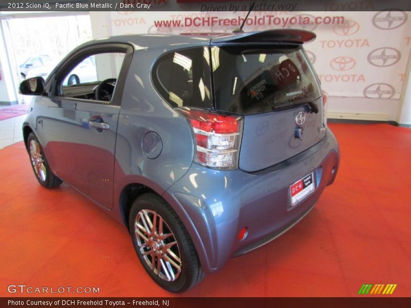 Pacific Blue Metallic / Dark Gray 2012 Scion iQ