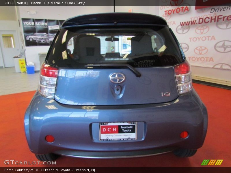Pacific Blue Metallic / Dark Gray 2012 Scion iQ