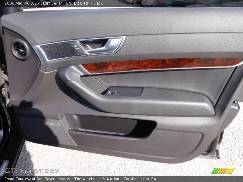 Brilliant Black / Black 2008 Audi A6 3.2 quattro Sedan