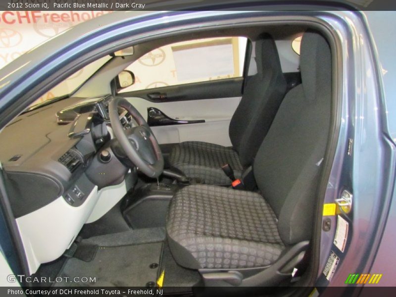 Pacific Blue Metallic / Dark Gray 2012 Scion iQ
