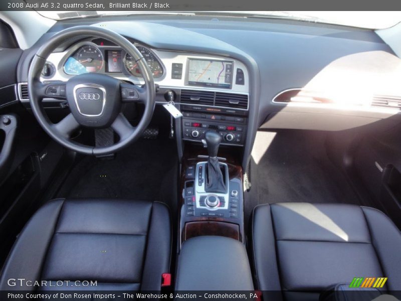 Brilliant Black / Black 2008 Audi A6 3.2 quattro Sedan