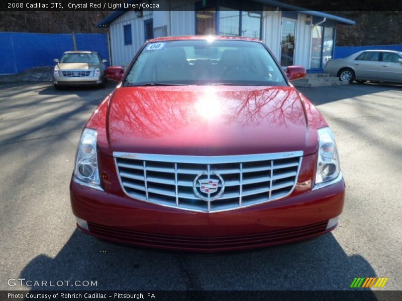 Crystal Red / Light Linen/Cocoa 2008 Cadillac DTS