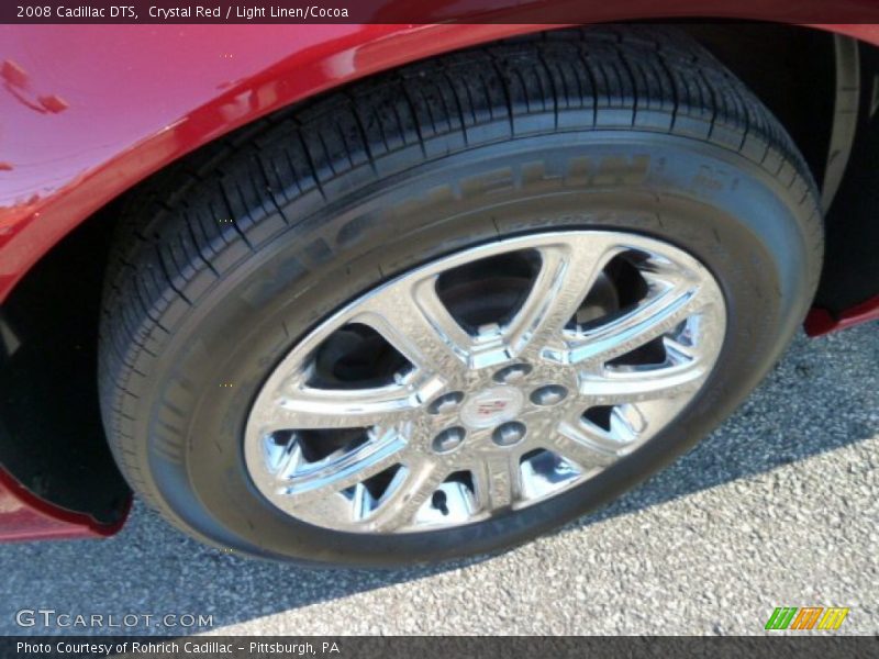 Crystal Red / Light Linen/Cocoa 2008 Cadillac DTS