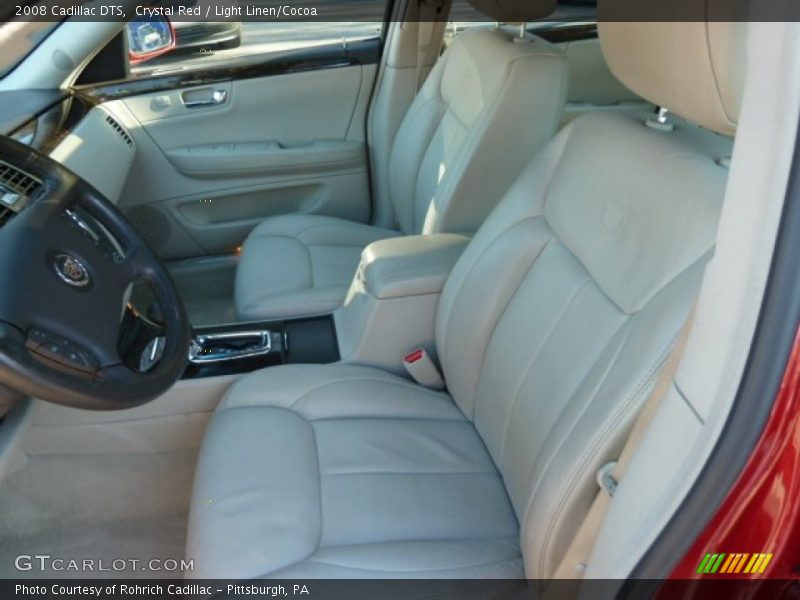 Crystal Red / Light Linen/Cocoa 2008 Cadillac DTS
