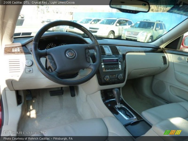 Crystal Red / Light Linen/Cocoa 2008 Cadillac DTS