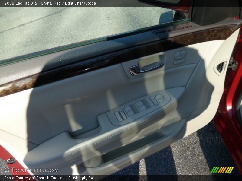 Crystal Red / Light Linen/Cocoa 2008 Cadillac DTS